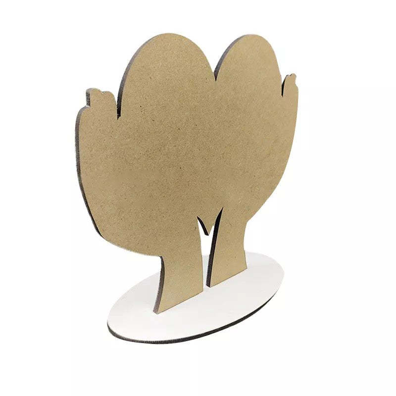 MDPF38-Sulimation MDF Heart In Hand Photo Frame