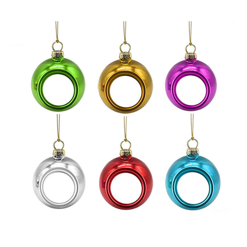 PCB01-Sublimation Plastic Christmas Ball Ornament