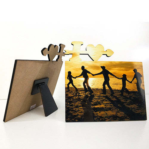 MDPF07-Sublimation I LOVE YOU Photo Frame
