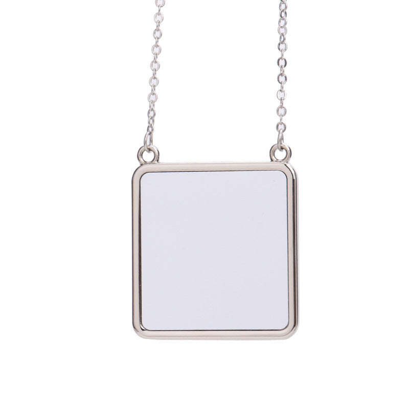 NLS65-Sublimation Square Necklace