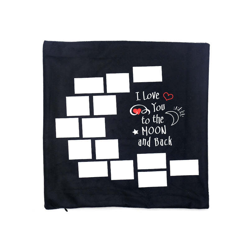 SPC18-Sublimation Moon Heart Pillow Case