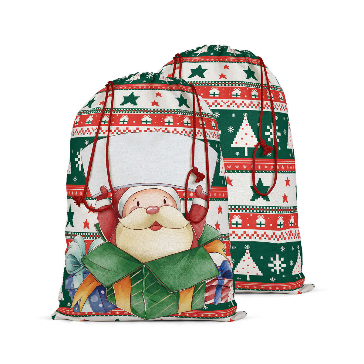 SSQ22-Sublimation Christmas Santa Sack