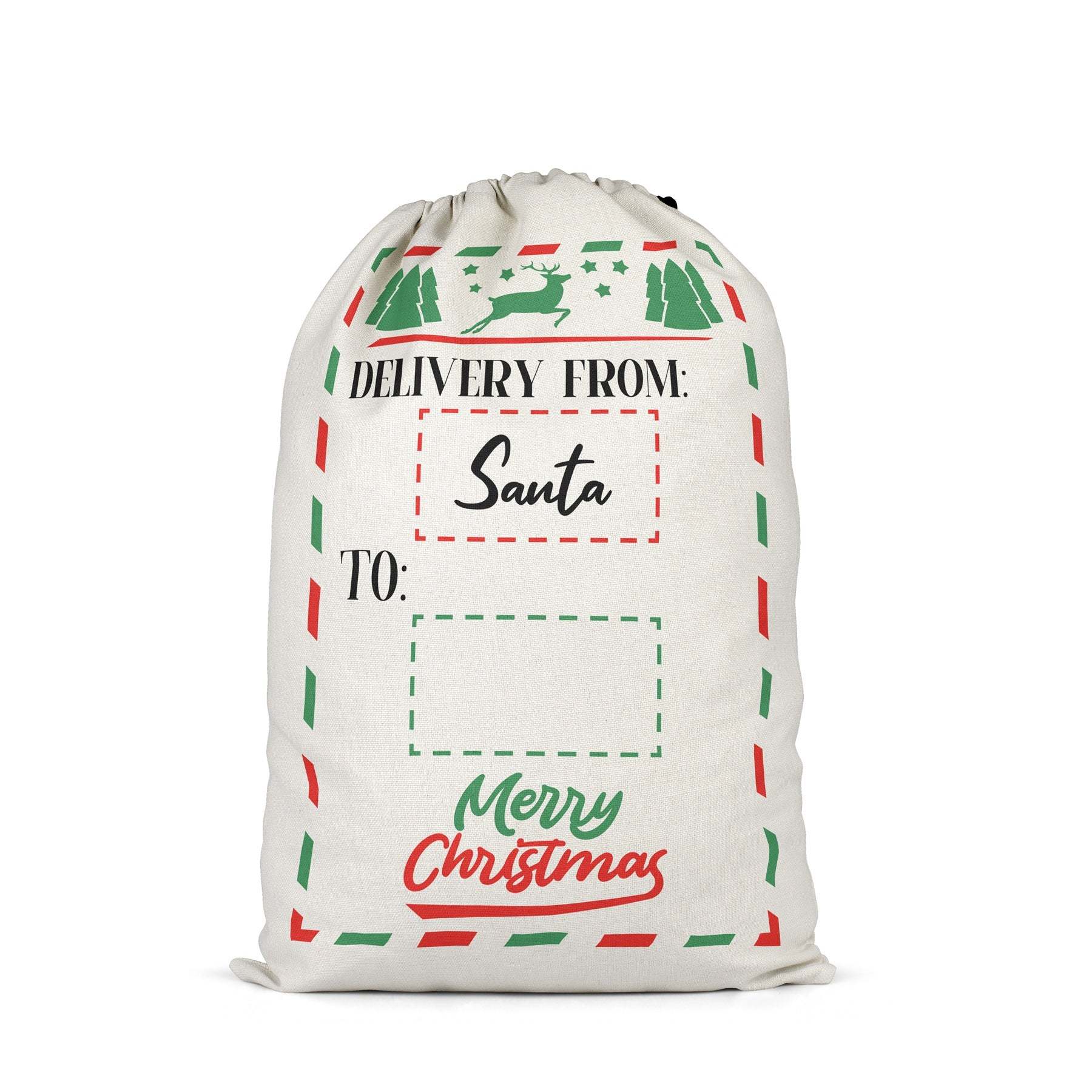 SSQ45-Sublimation Christmas Santa Sack