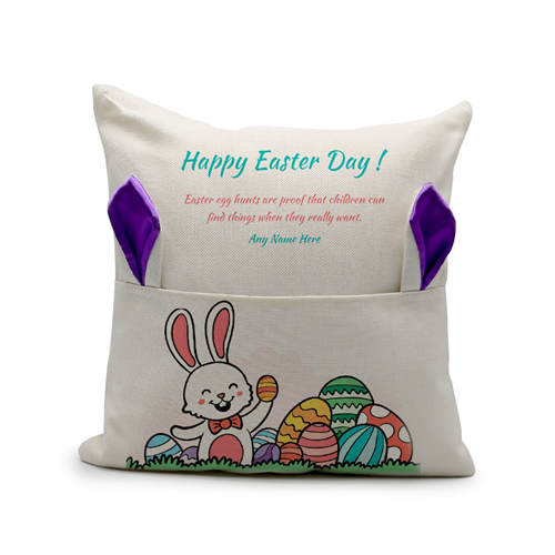 SPC29-Sublimation Easter Bunny Pillow Case