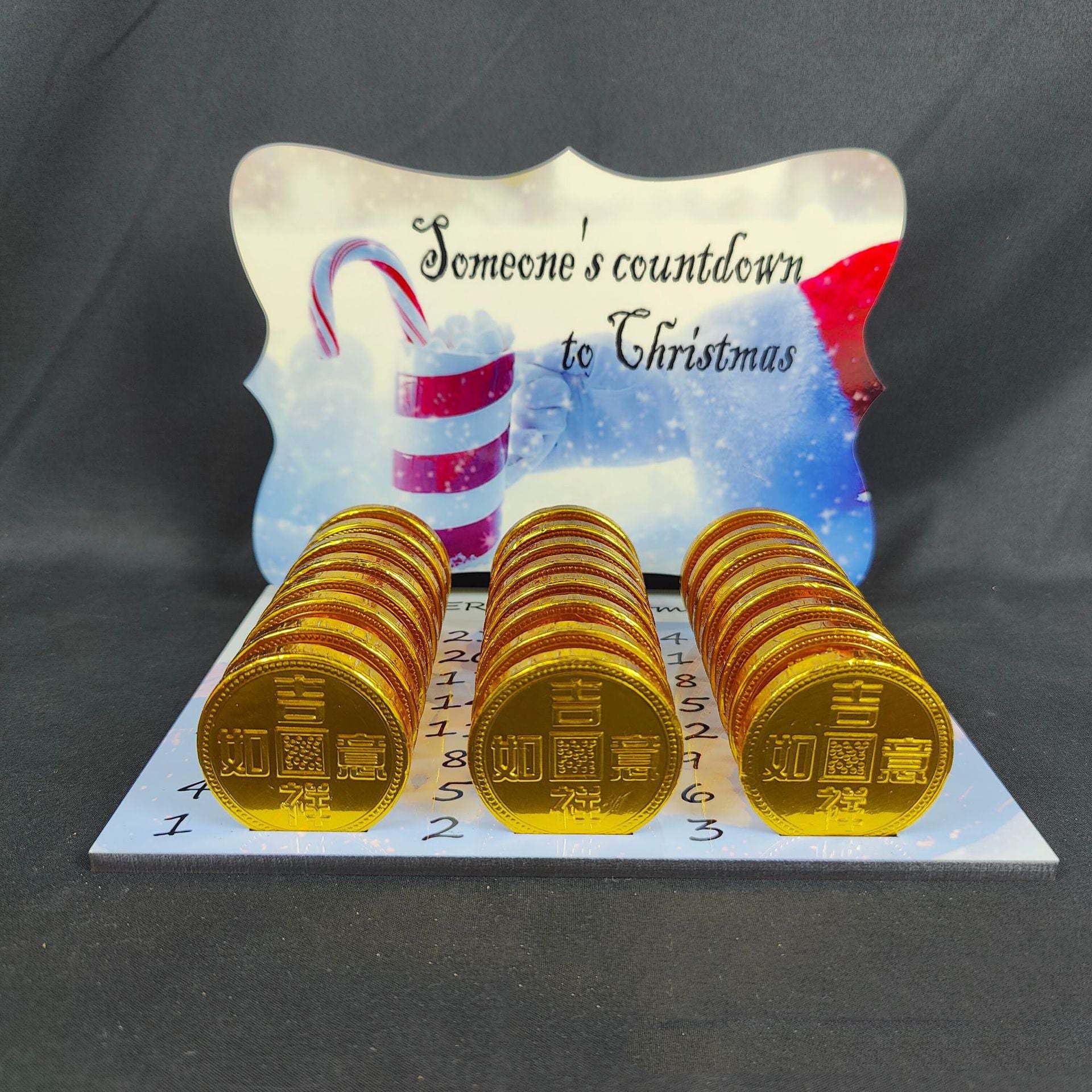 CDC01-Sublimation Christmas Chocolate Countdown Holder