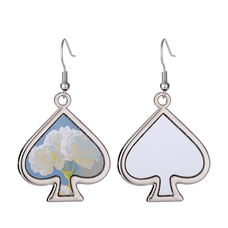 MER07-Sublimation Spade Earring