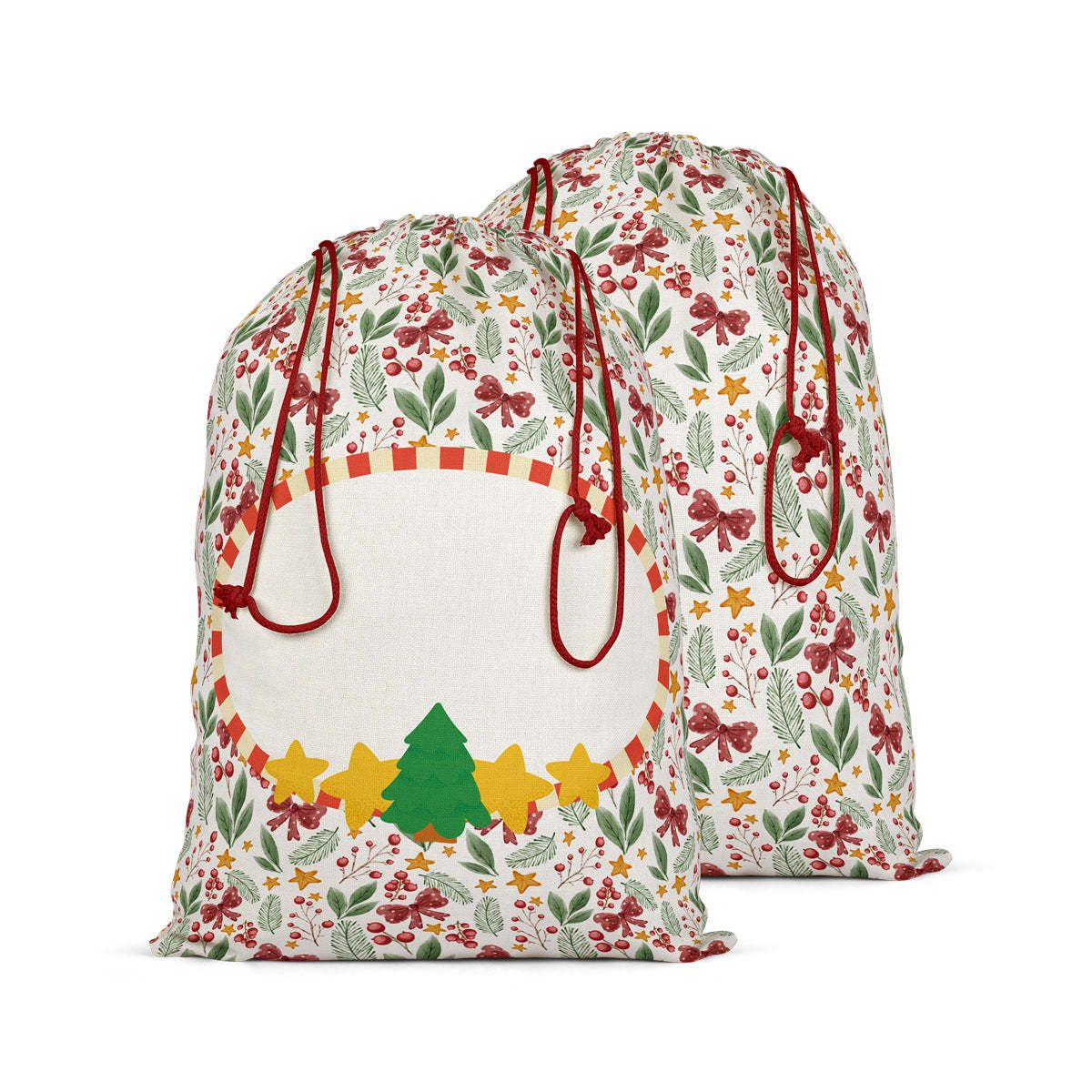 SSQ22-Sublimation Christmas Santa Sack