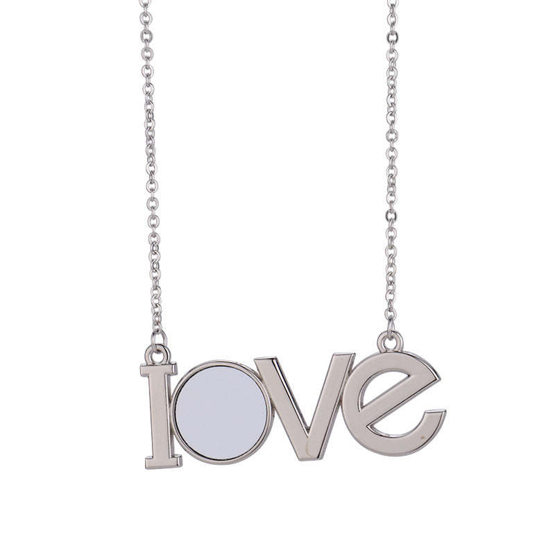 NLS49A-Sublimation Love Necklace