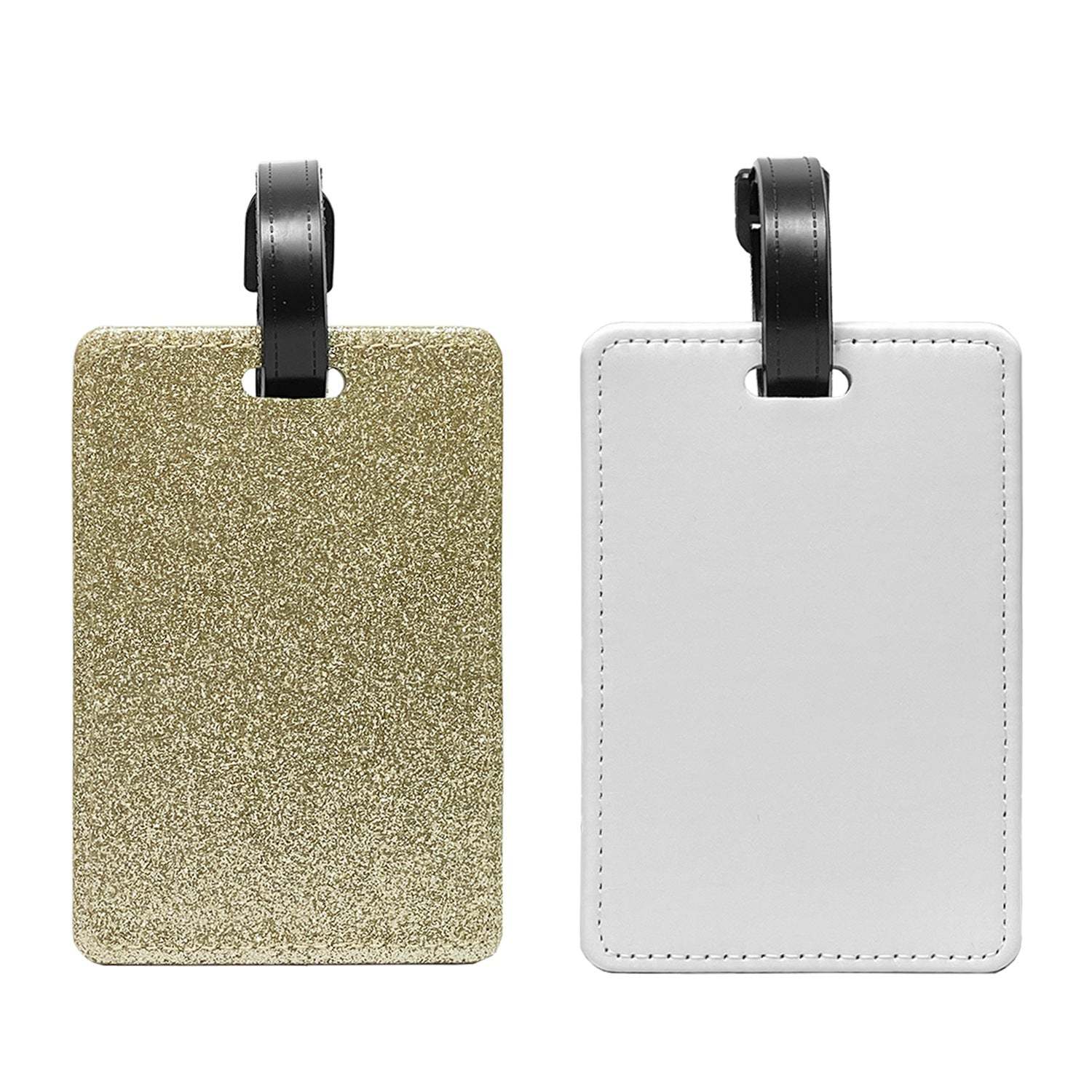 PUL07-Sublimation PU Leather Luggage Tag