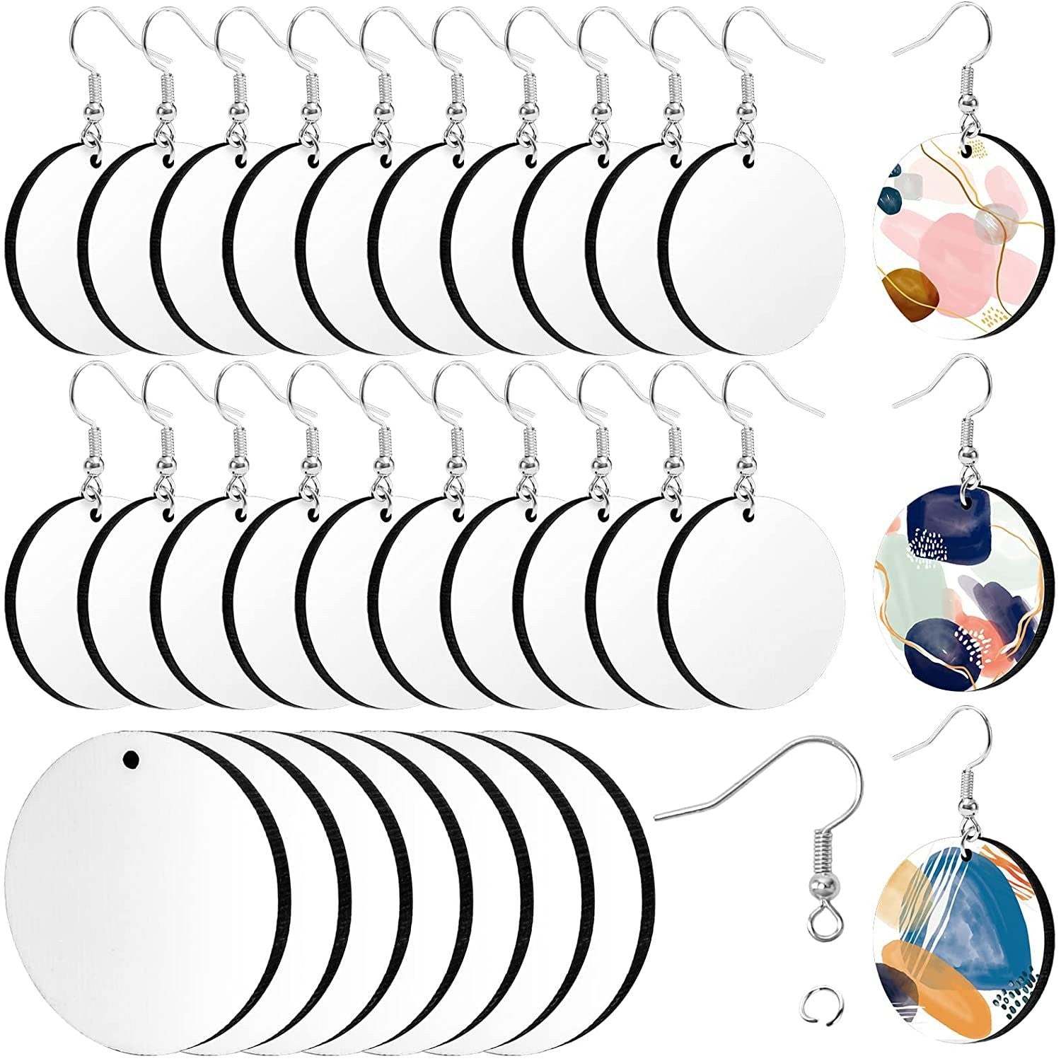 ERG02-Sublimation MDF Round Earring