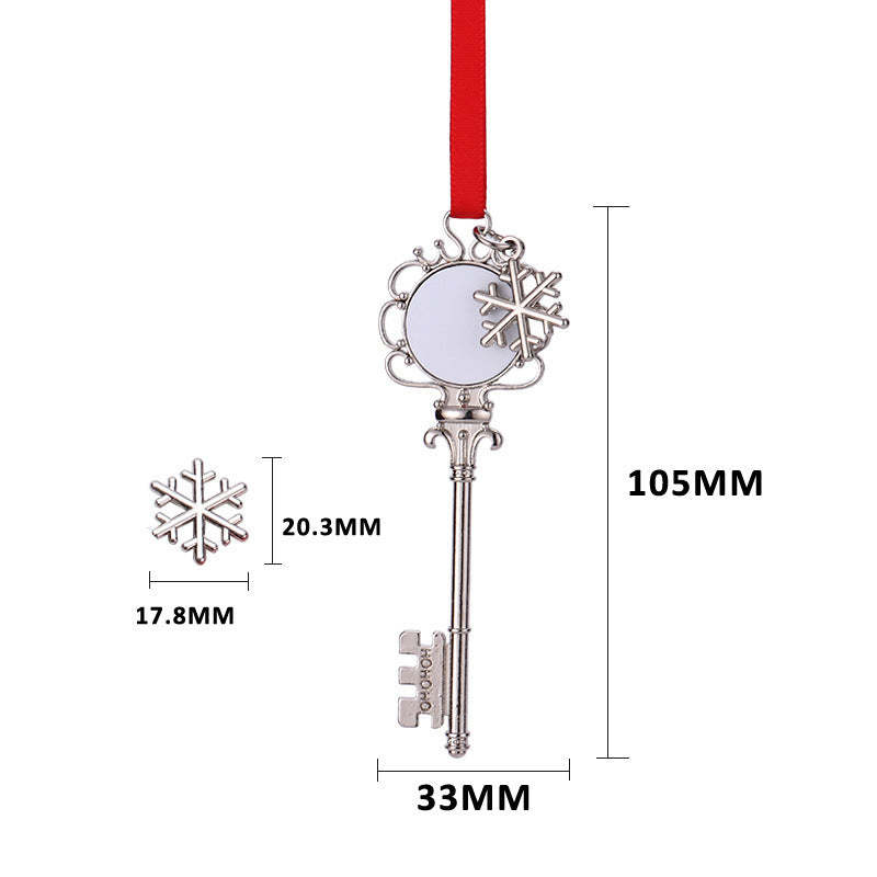 CMP46-Sublimation Santa's Magic Key Ornament