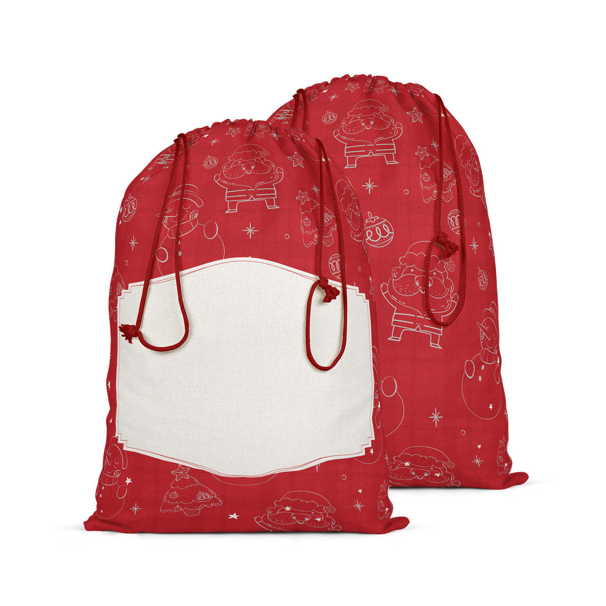 SSQ22-Sublimation Christmas Santa Sack