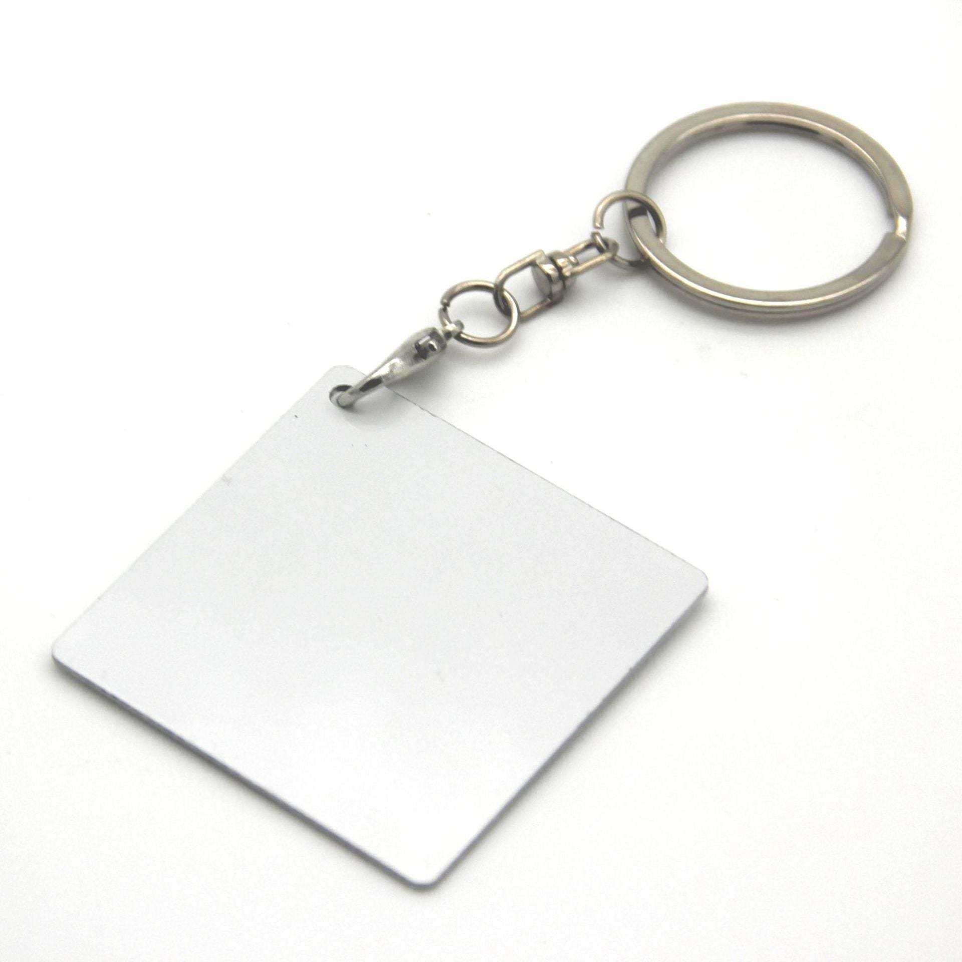 MKC45-Sublimation Aluminium Sheet Keychain