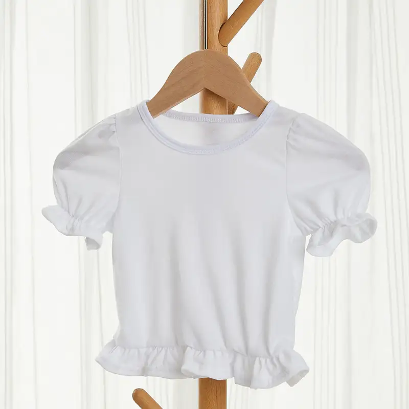 DRE02-Sublimation Puff Sleeve T-shirt for Kid