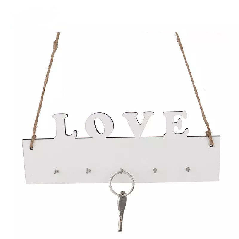 MKH01-Sublimation MDF Love Key Hanger