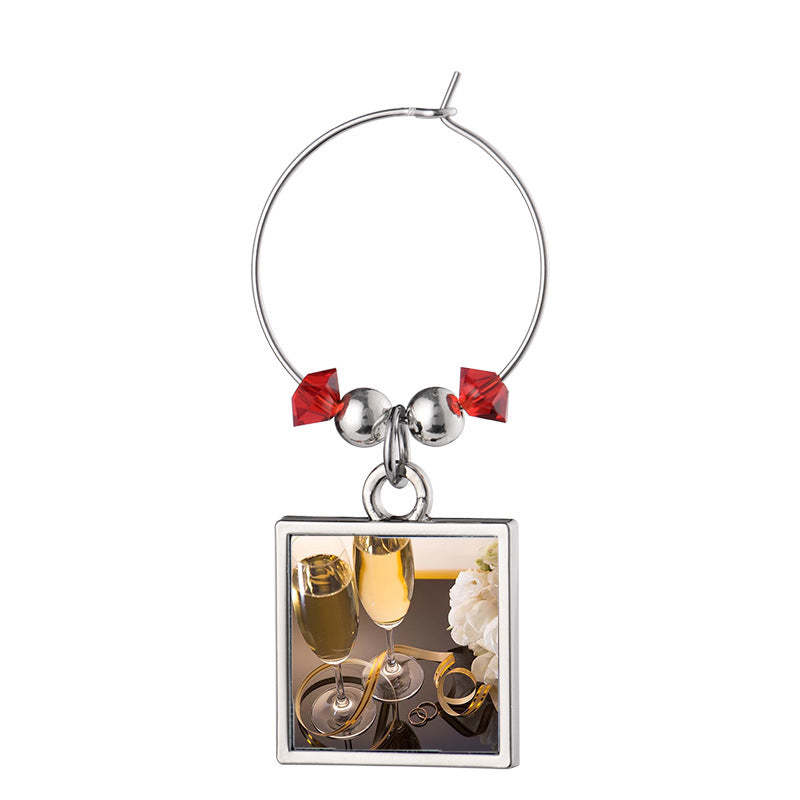 WGPD-Sublimation Wine Glass Pendant