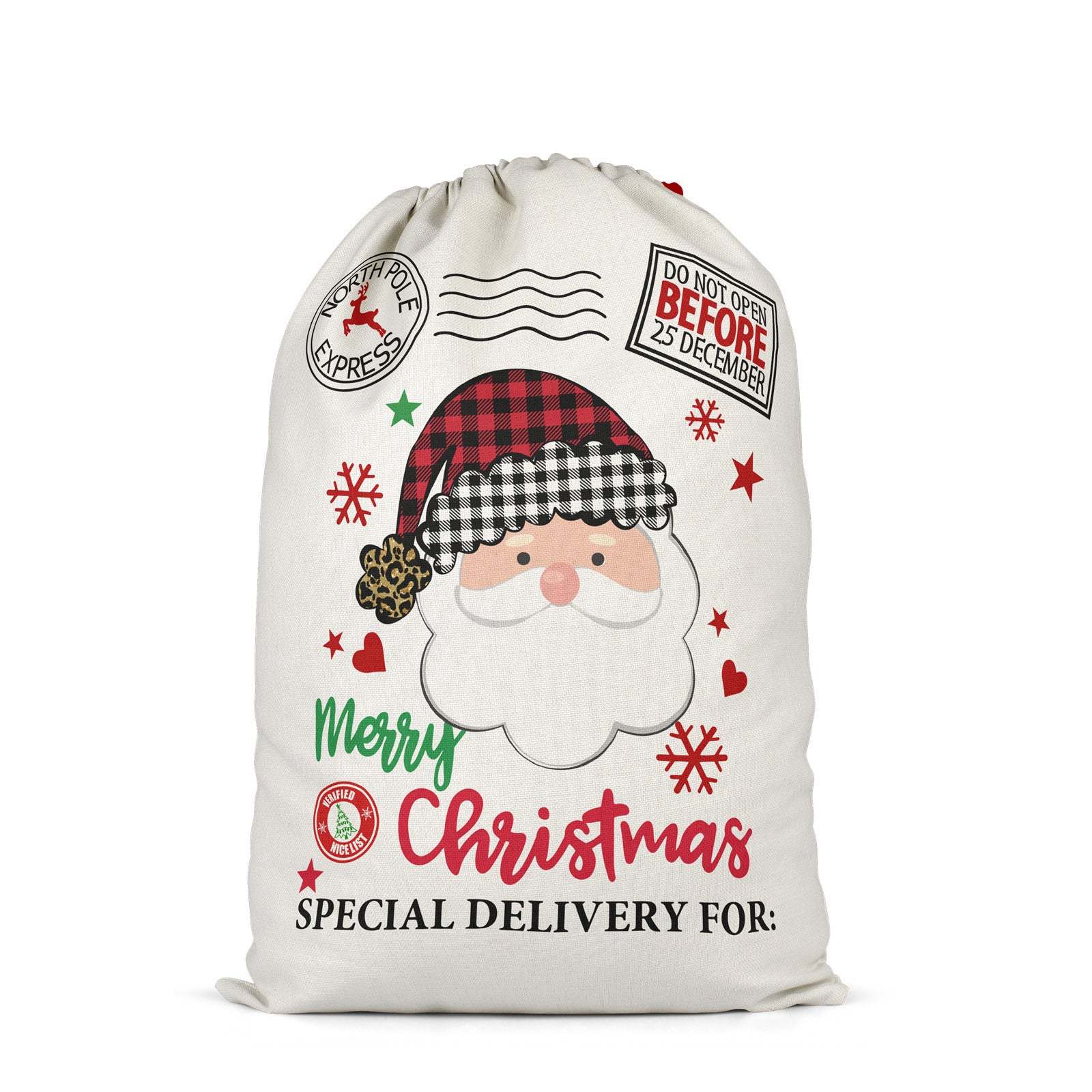 SSQ44-Sublimation Christmas Santa Sack