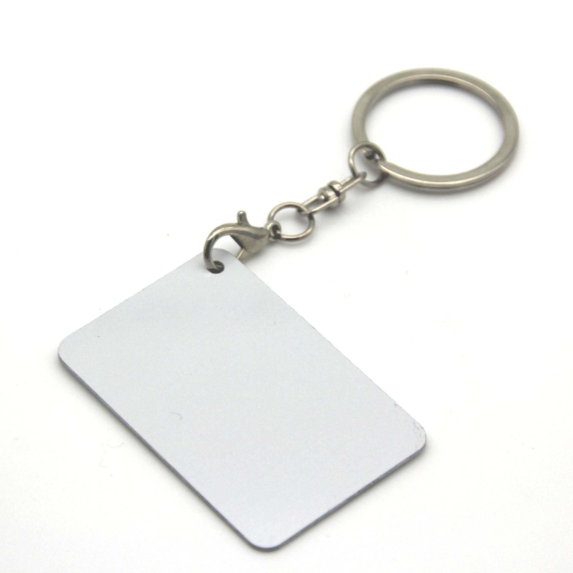MKC45-Sublimation Aluminium Sheet Keychain