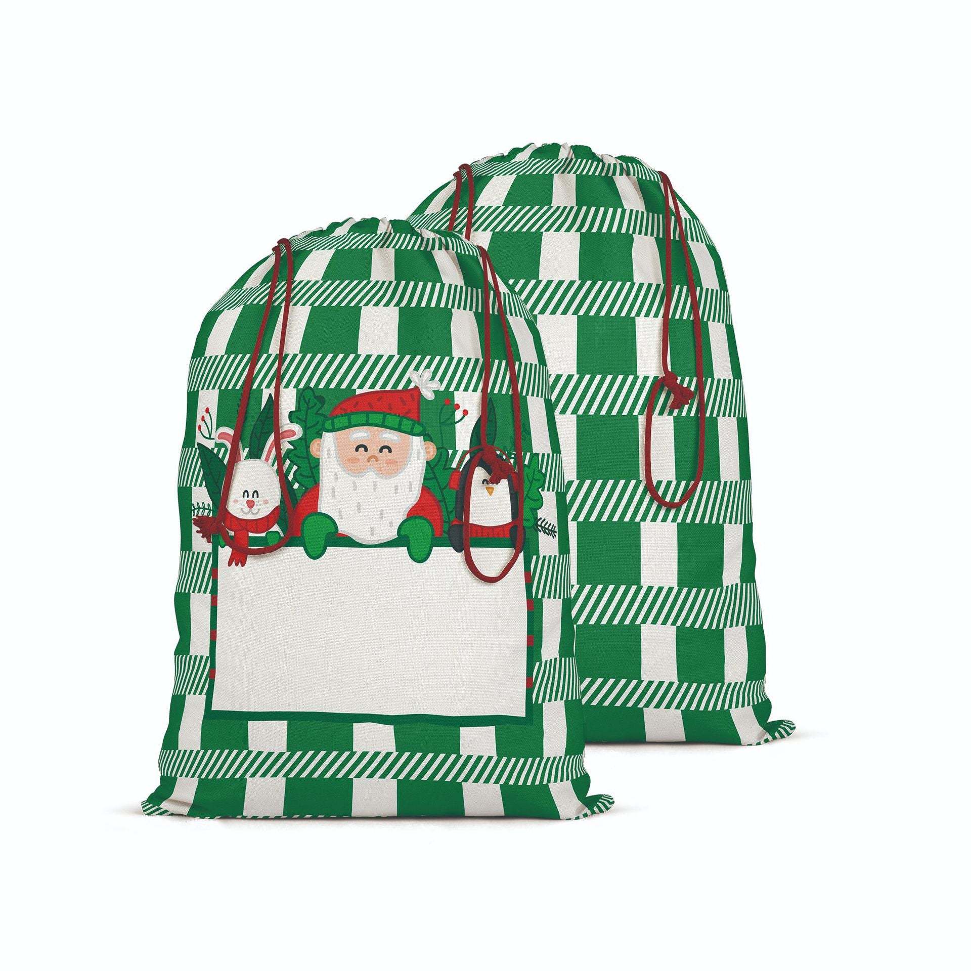 SSQ33-Sublimation Christmas Santa Sack