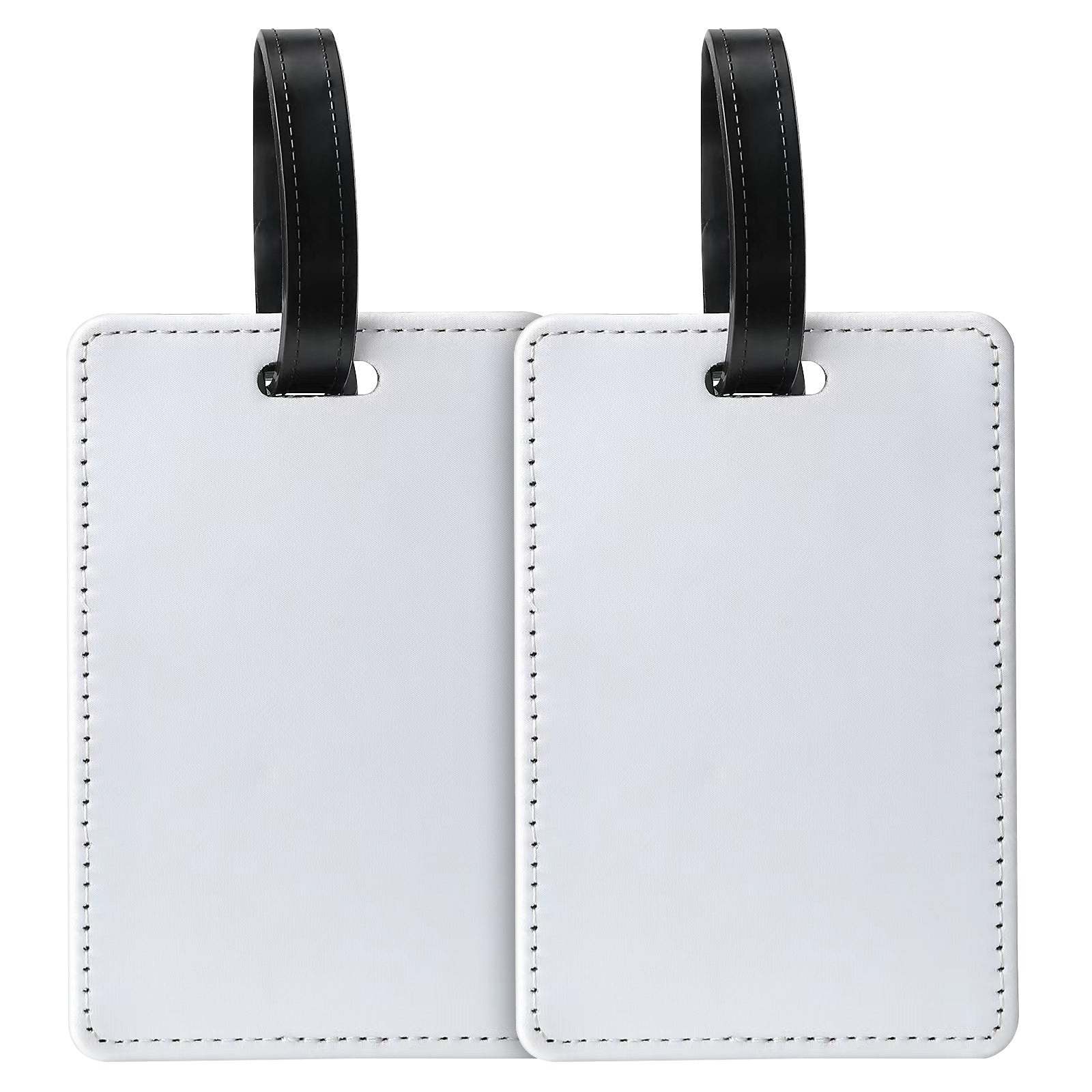 PUL06-Sublimation PU Leather Double Sided Luggage Tag