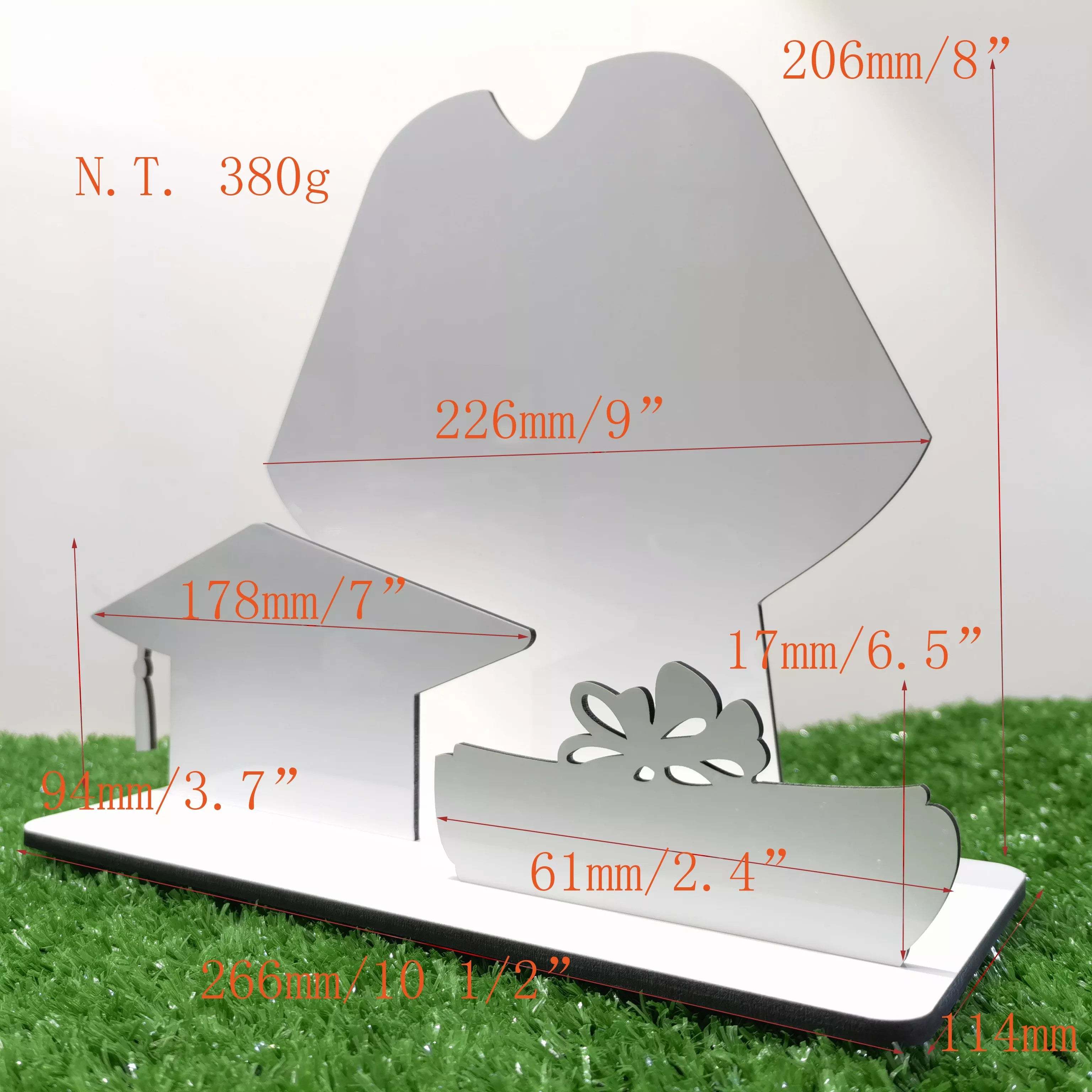 MDPF35-Sublimation MDF Grad Set Photo Frame With Stand