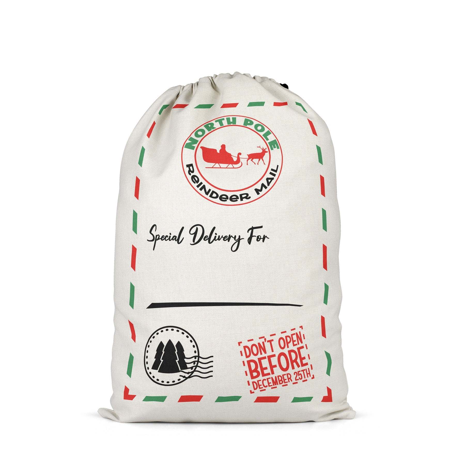 SSQ45-Sublimation Christmas Santa Sack