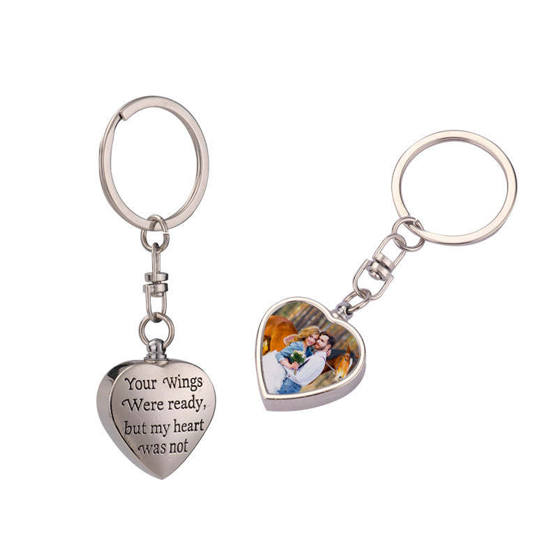 MKC21-Sublimation Heart Keychain With Word