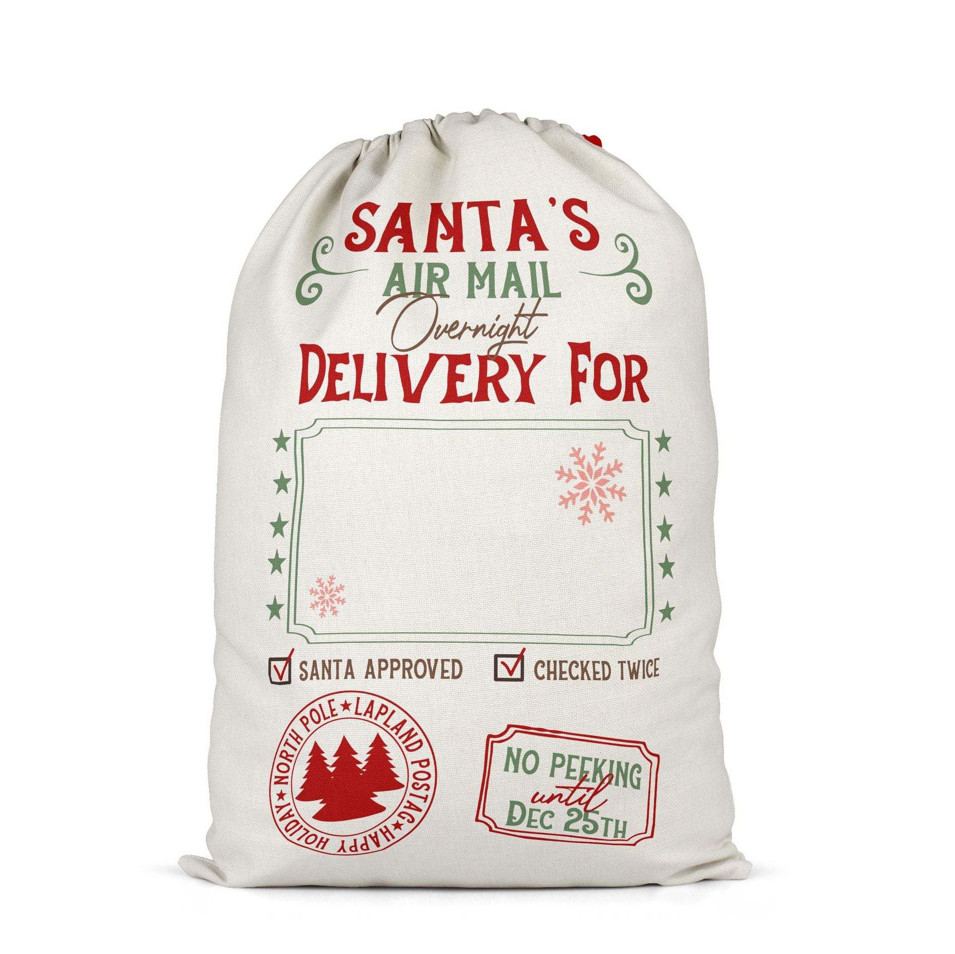 SSQ50-Sublimation Christmas Santa Sack
