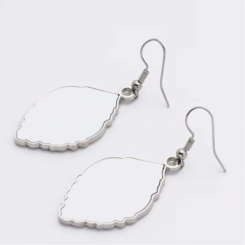 MER02-Sublimation Leaf Earring
