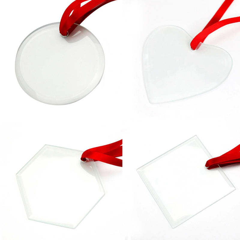 CMP44-Sublimation Christmas Glass Ornament