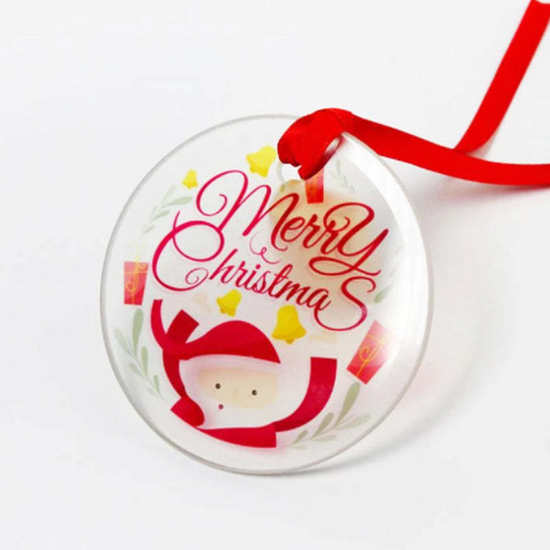 CMP44-Sublimation Christmas Glass Ornament