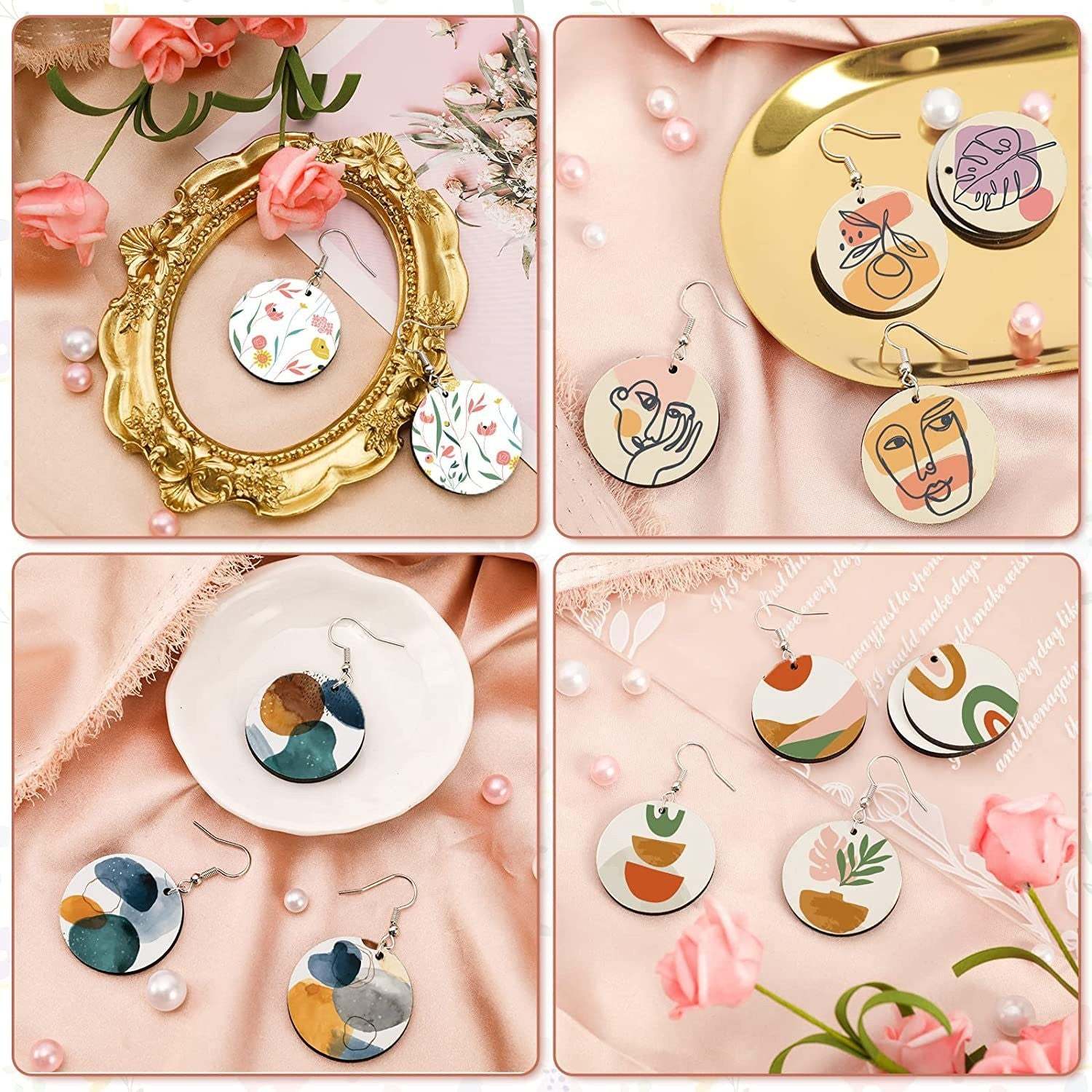 ERG02-Sublimation MDF Round Earring