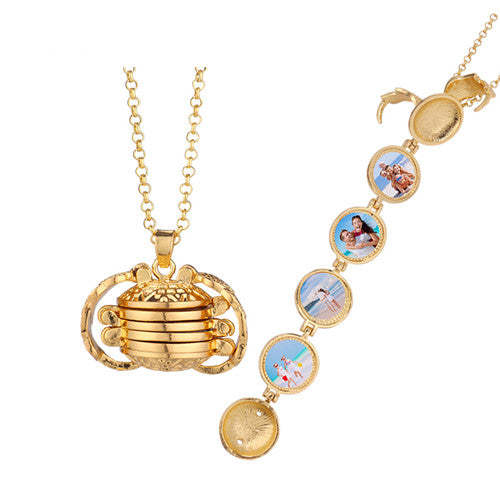 NLS38-Sublimation Sweet Memories Angel Wings Photo Necklaces