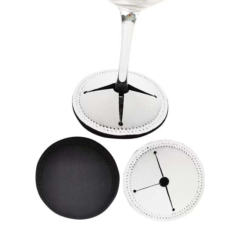 SNCD-Sublimation Neoprene Wine Glasses Coaster