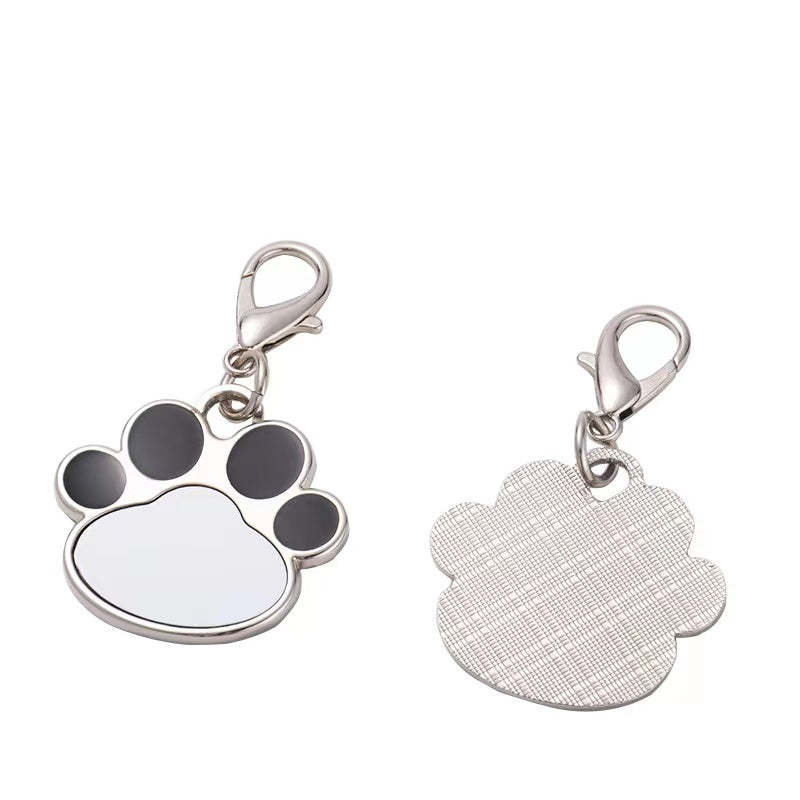DTS01-Sublimation Paw Shape Pet Tag