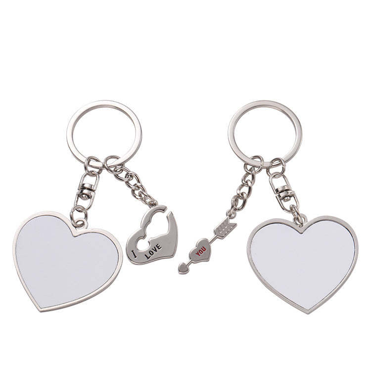 MKC25-Sublimation Love Couple Keychain