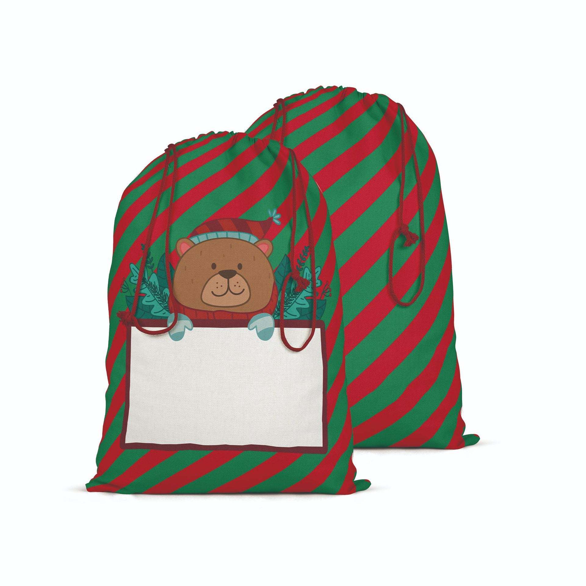 SSQ33-Sublimation Christmas Santa Sack