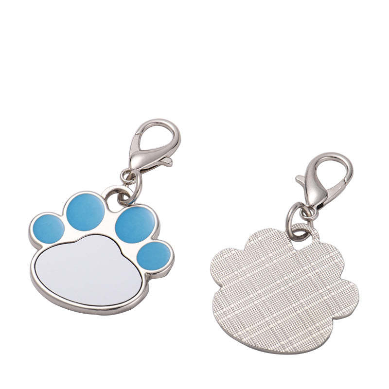 DTS01-Sublimation Paw Shape Pet Tag