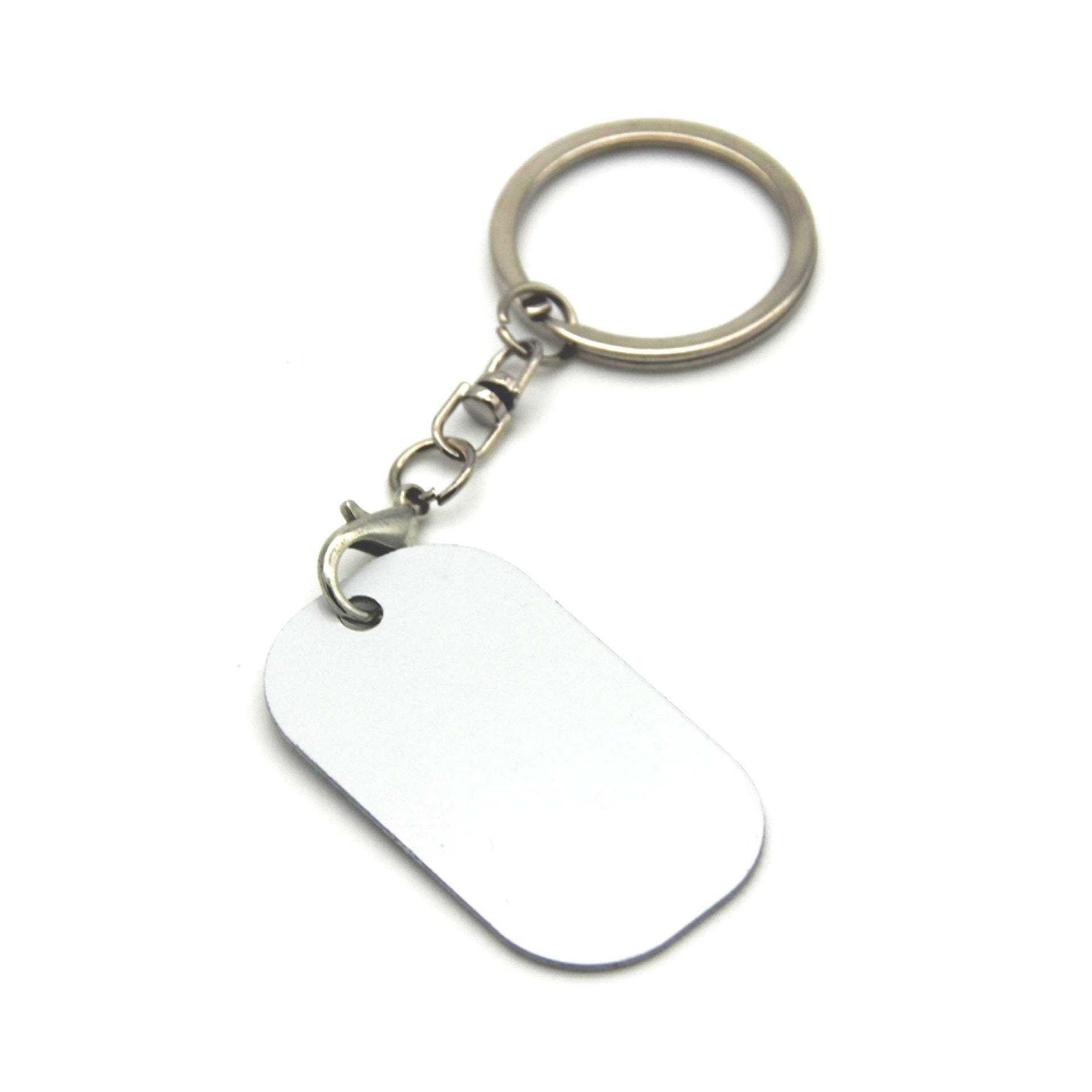 MKC45-Sublimation Aluminium Sheet Keychain