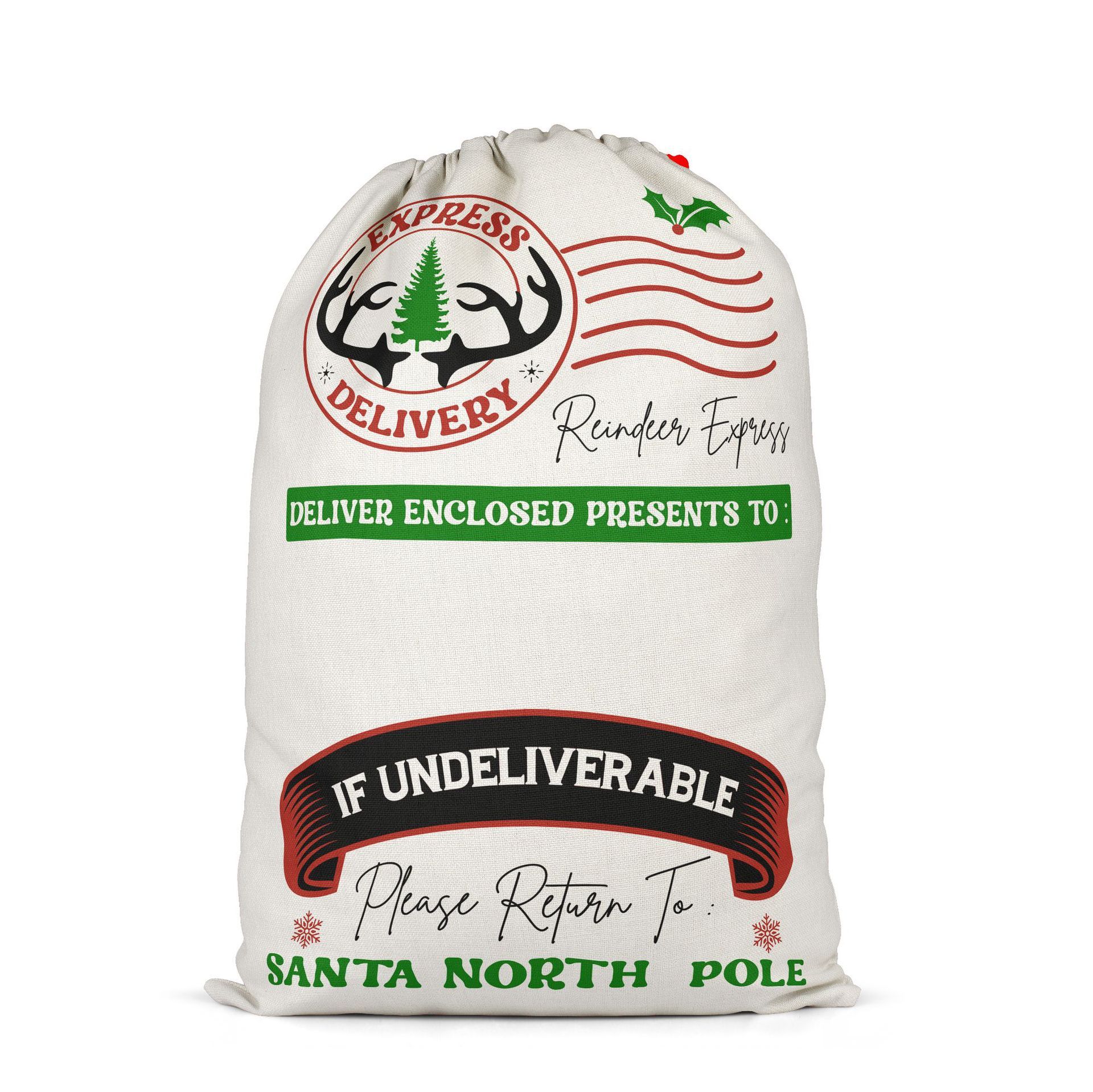 SSQ49-Sublimation Christmas Santa Sack