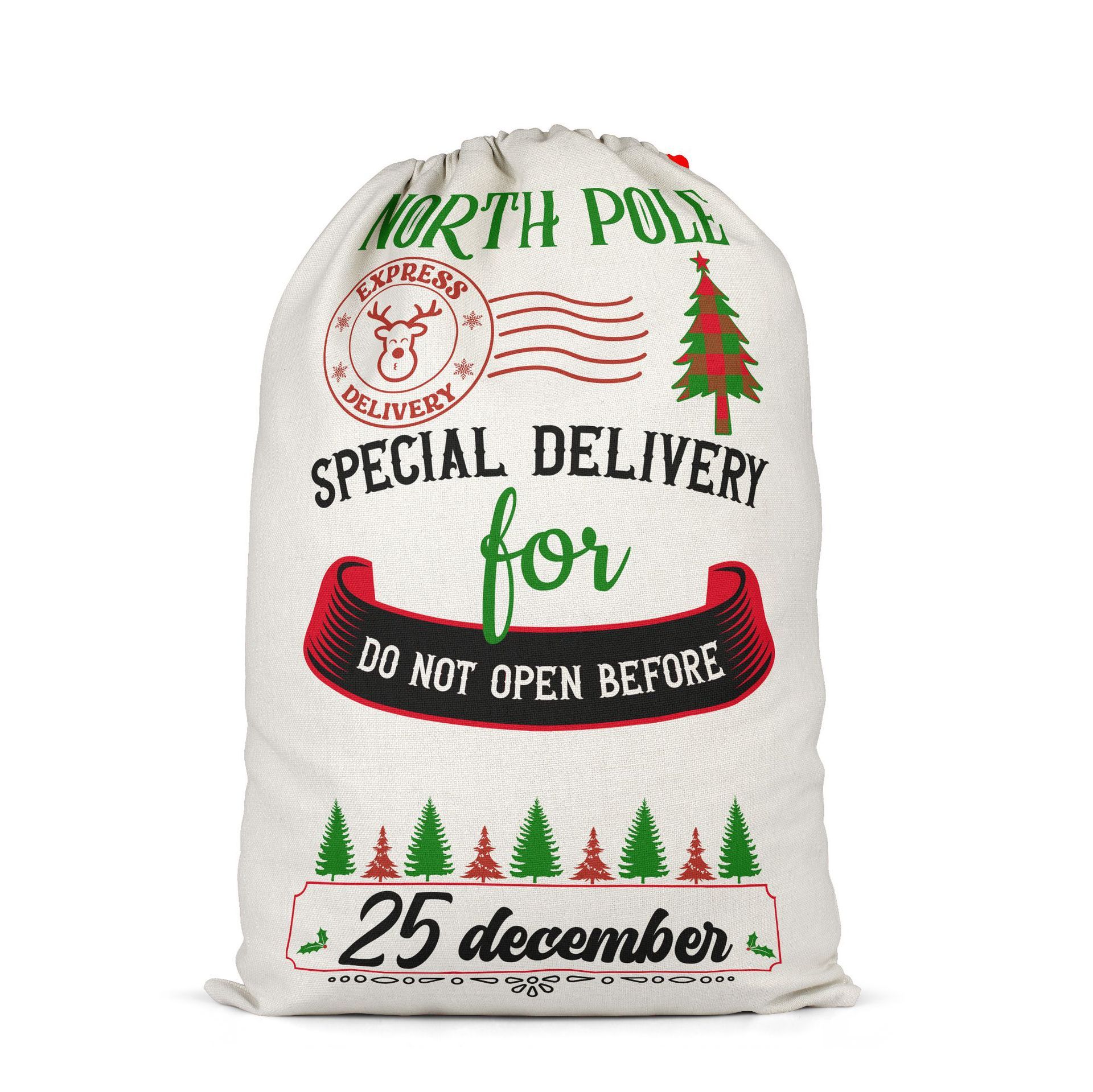 SSQ49-Sublimation Christmas Santa Sack