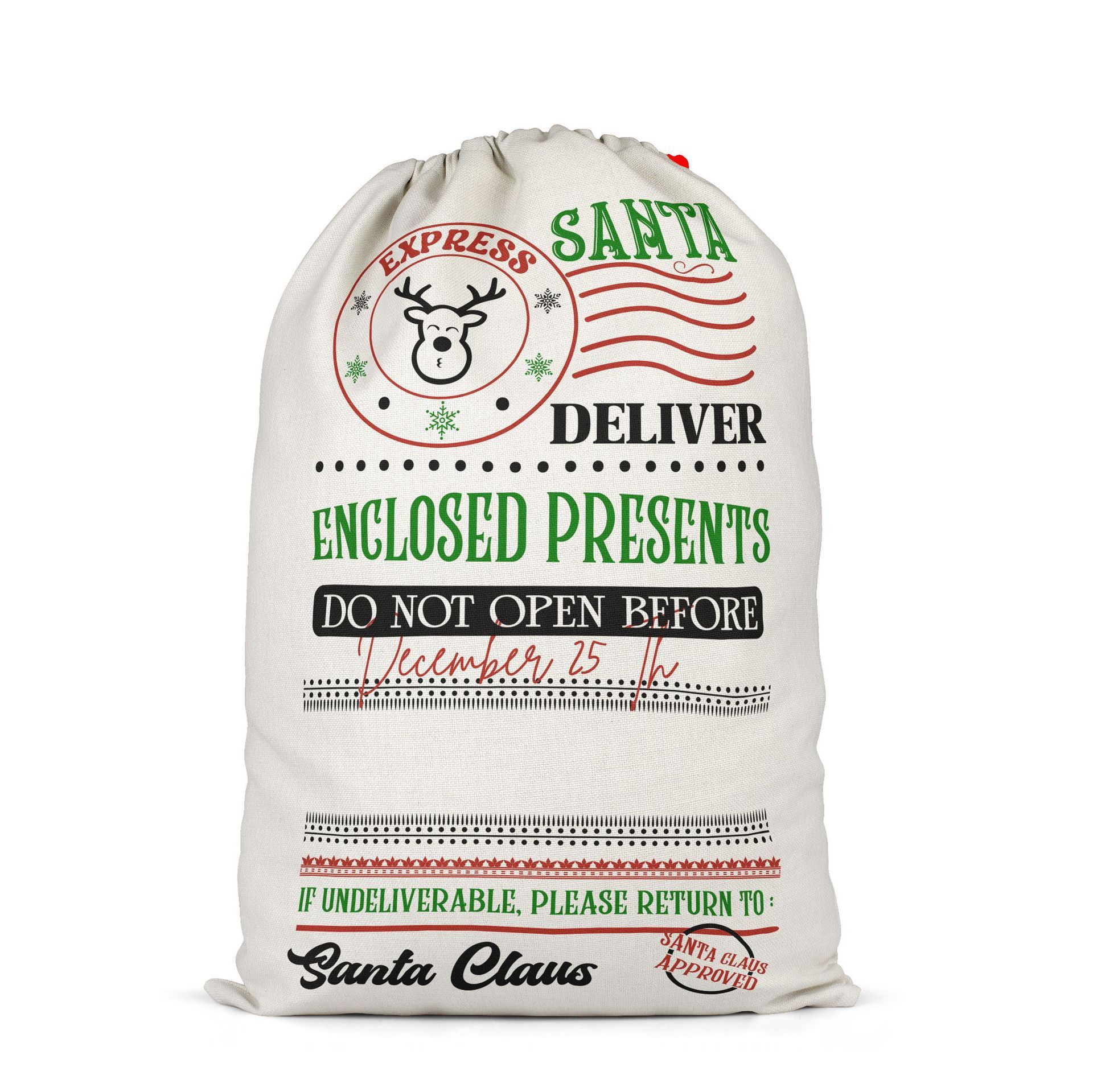 SSQ49-Sublimation Christmas Santa Sack