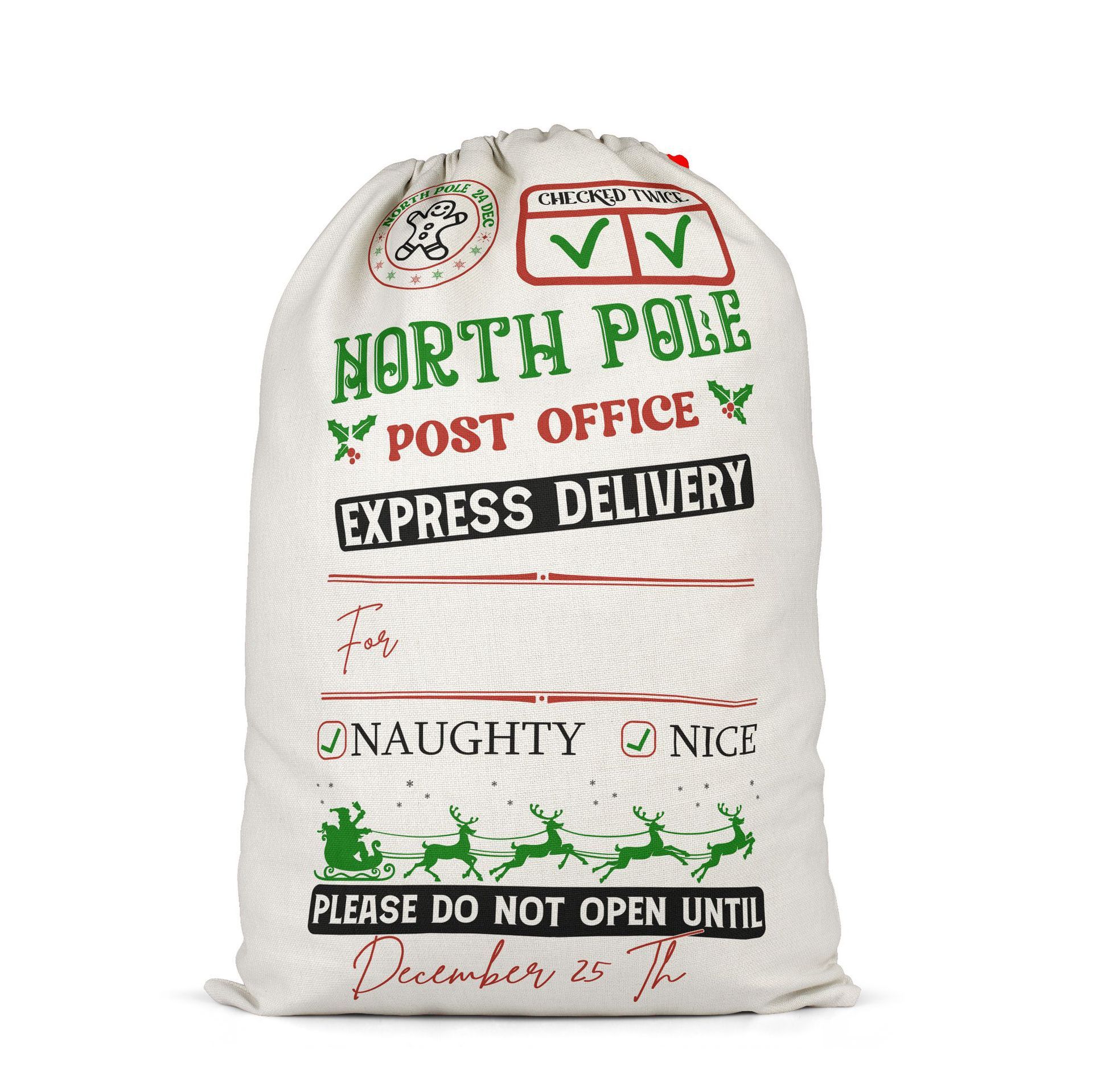 SSQ49-Sublimation Christmas Santa Sack