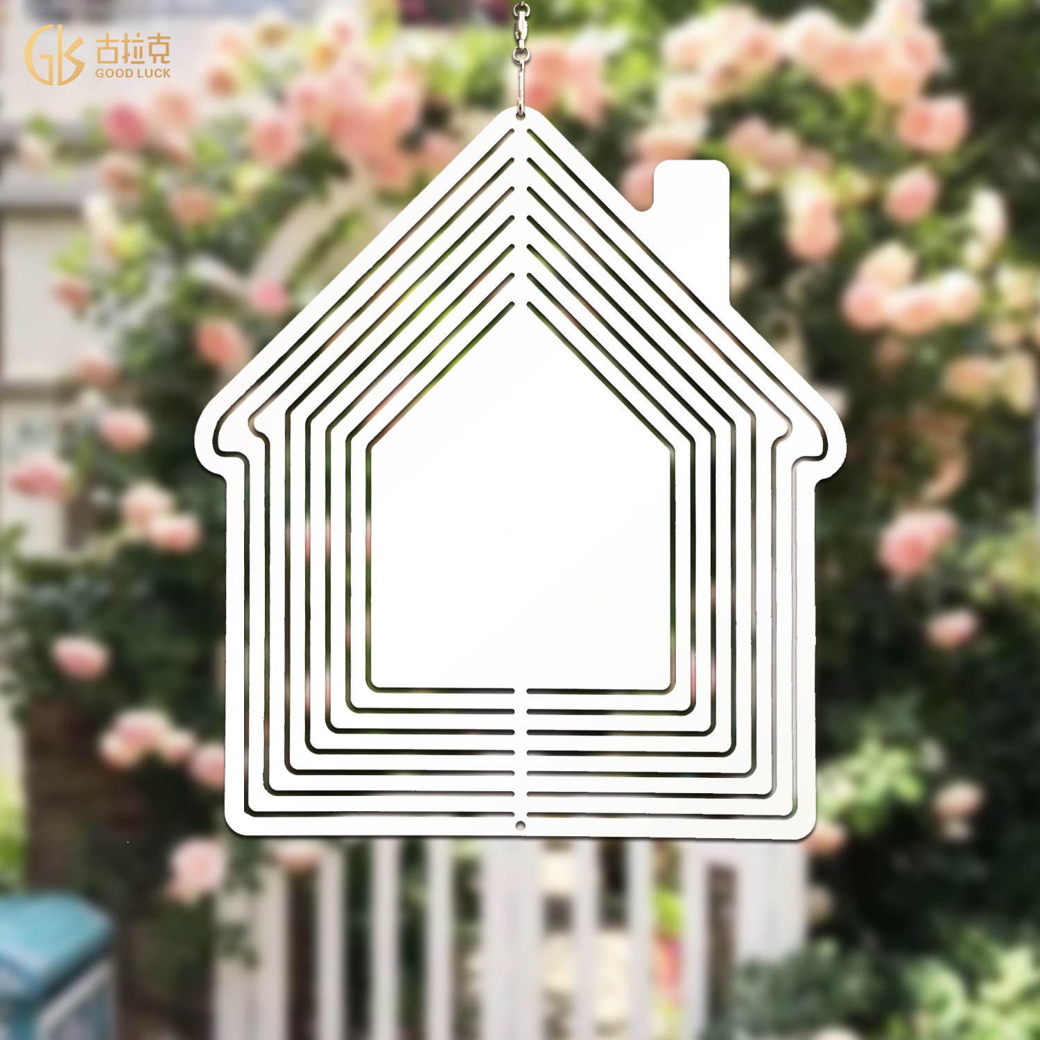WSP02-Sublimation House Wind Spinner