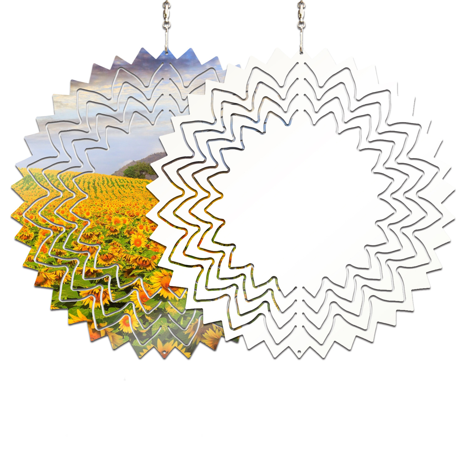 WSP03-Sublimation Flower Wind Spinner