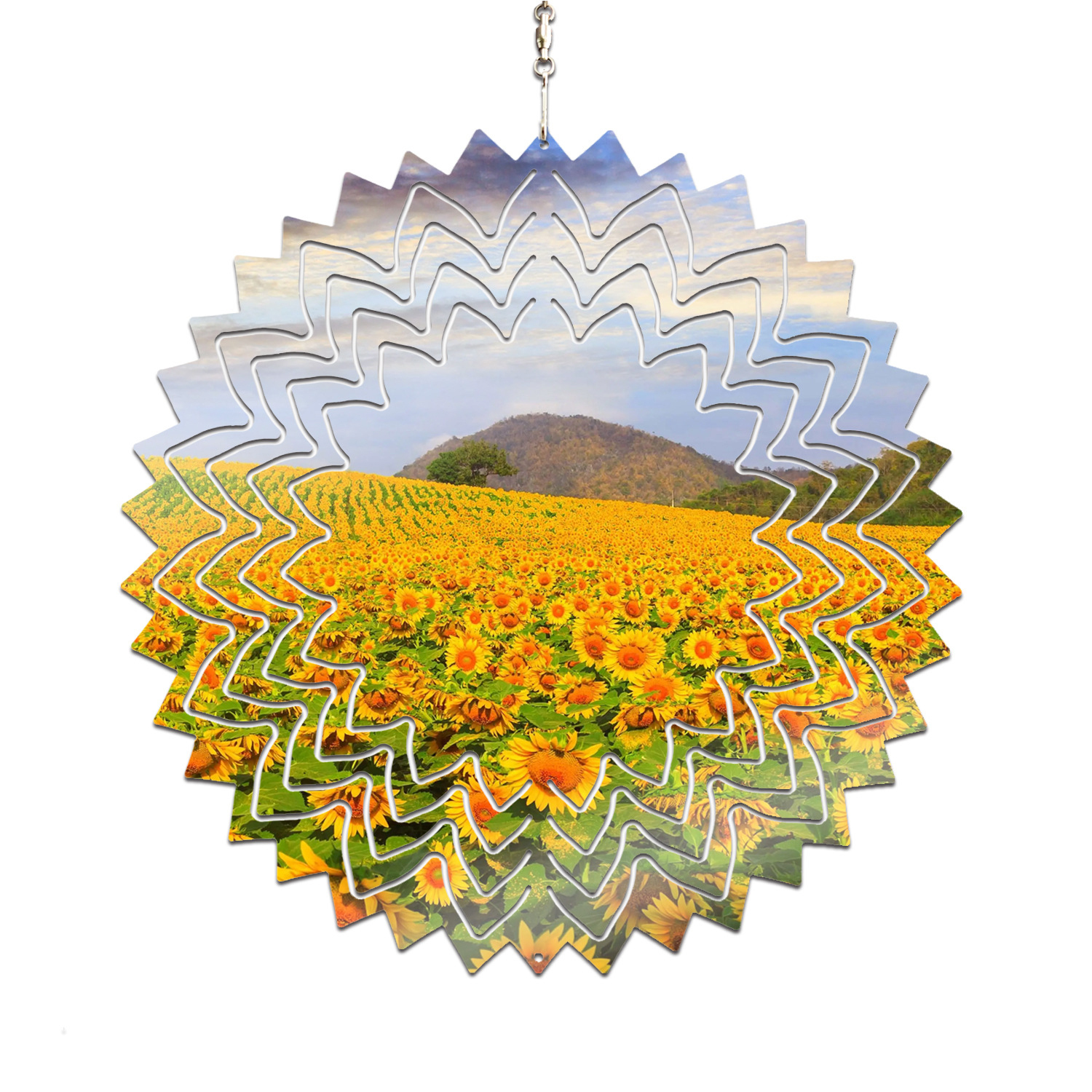 WSP03-Sublimation Flower Wind Spinner