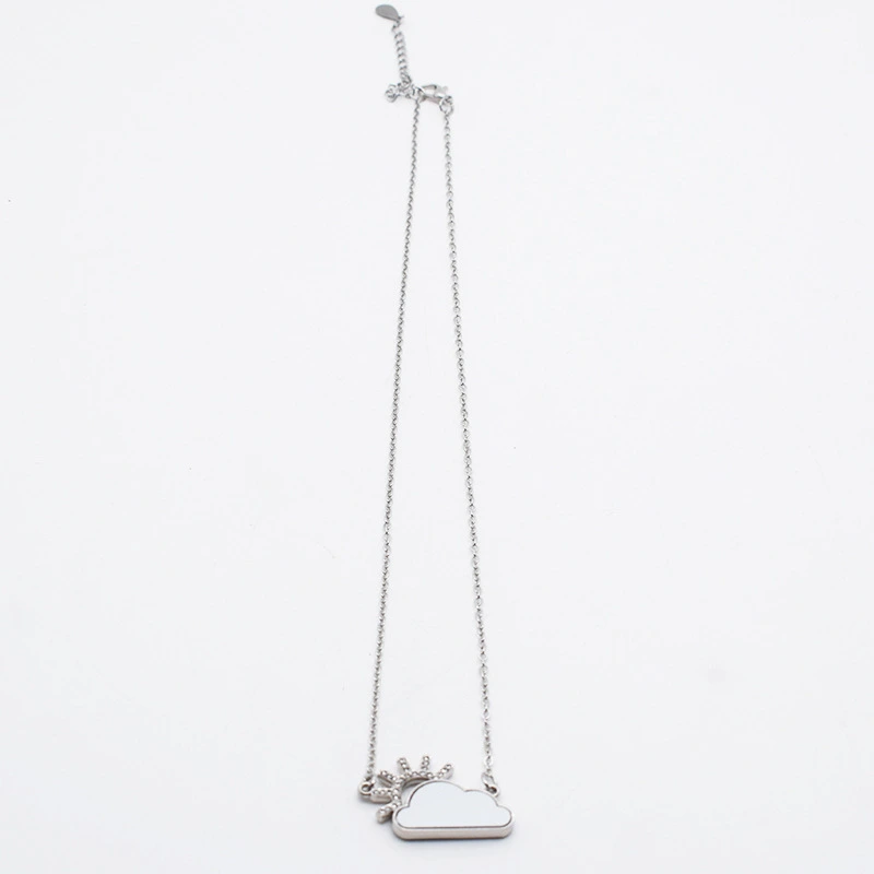 NLS72-Sublimation Sun and Cloud Necklace