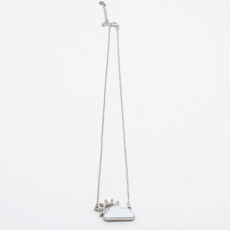 NLS72-Sublimation Sun and Cloud Necklace