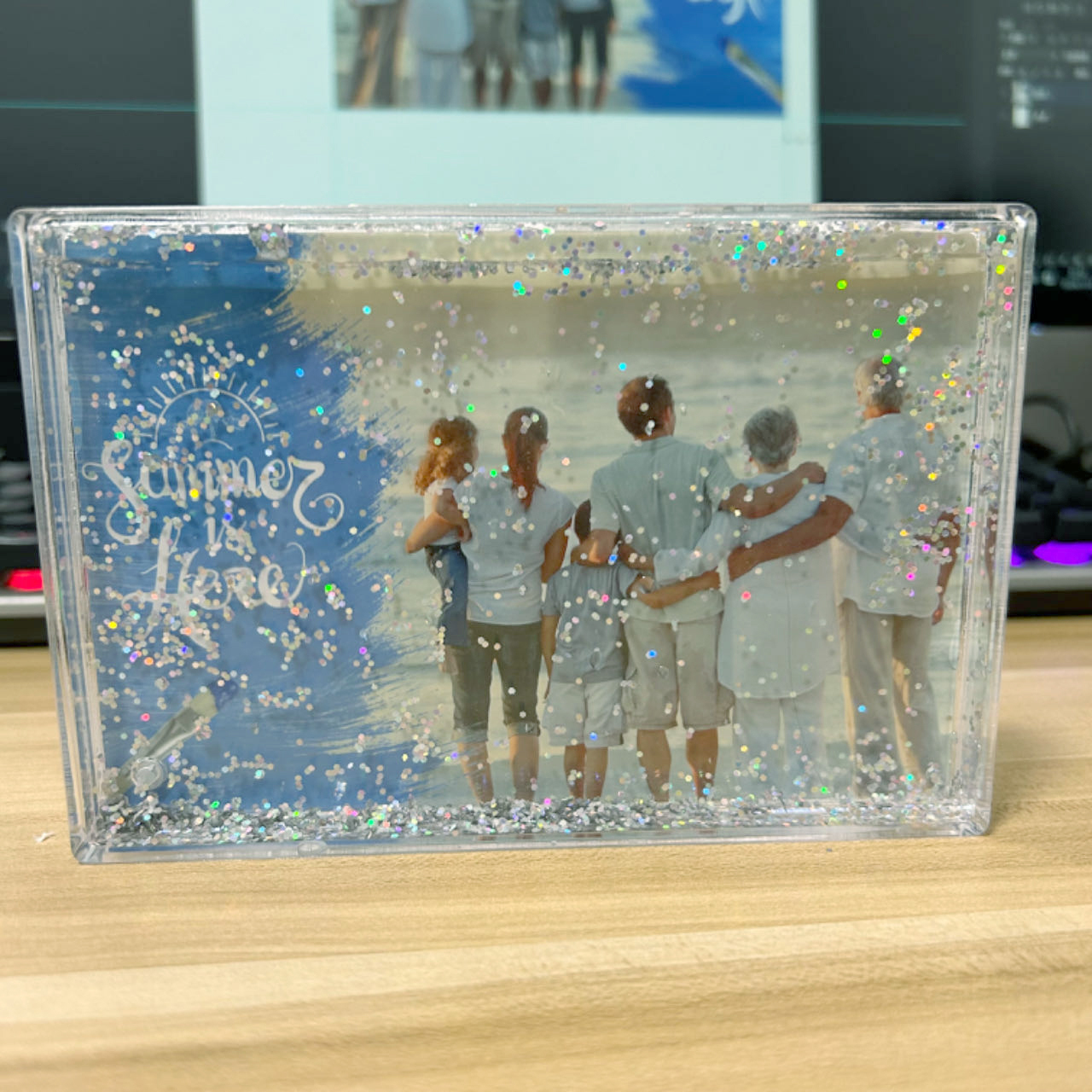 SWG04-Sublimation Snow Globe Photo Frame