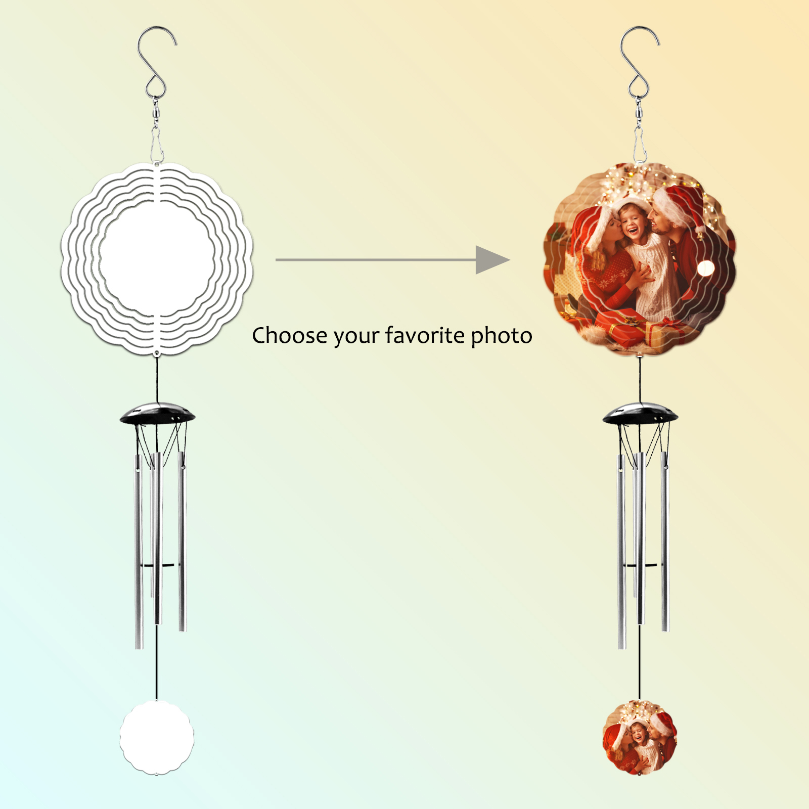 WSP25-Sublimation Wind Spinner With Wind-rotated aluminum tube